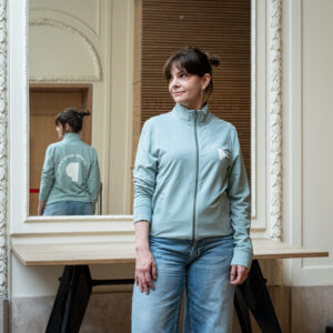 Sweat zippé vert LE PATIO